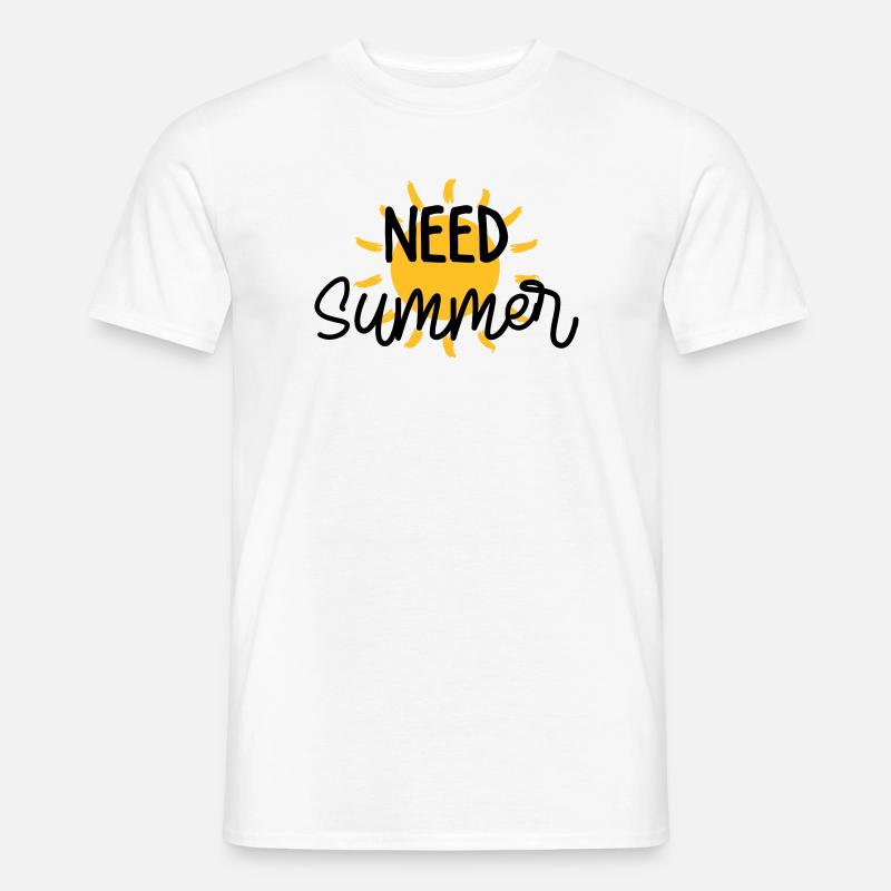 Sommer / Urlaub / Strand / Sonne - Männer T-Shirt - Weiß