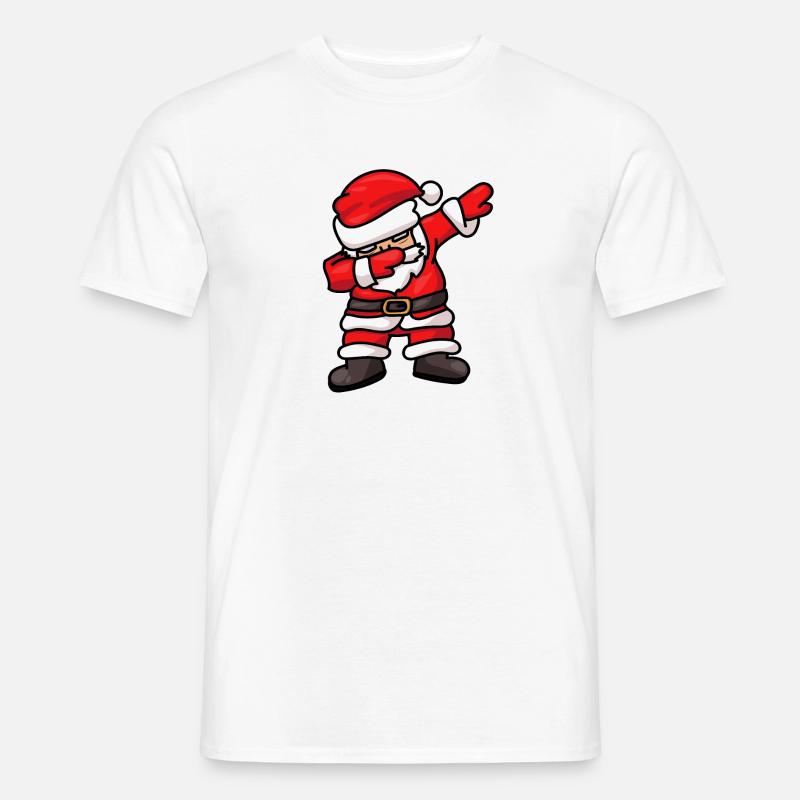 Dabbing Santa Weihnachtsmann Dab Dance - Männer T-Shirt - Weiß