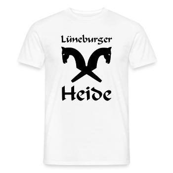Lüneburger Heide Motiv - Männer T-Shirt - Weiß - Vorne - AI Model Male 178 dark (178cm)