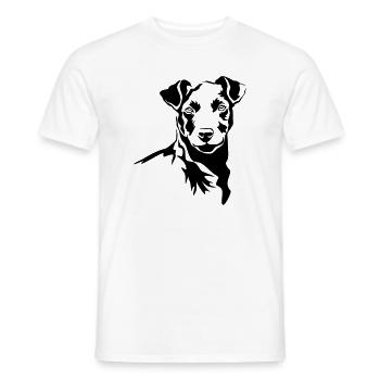 Patterdale Terrier Kopf - Männer T-Shirt - Weiß - Vorne - AI Model Male 178 dark (178cm)
