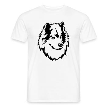 Eurasian head - Men's T-Shirt - white - Front - AI Model Male 178 dark (178cm)