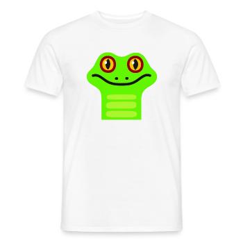 Grenouille mignonne - T-shirt homme - blanc - Devant - AI Model Male 178 dark (178cm)