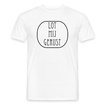 DON'T HESITATE TO LET ME KNOW - Men's T-Shirt - white - Front - AI Model Male 178 dark (178cm)