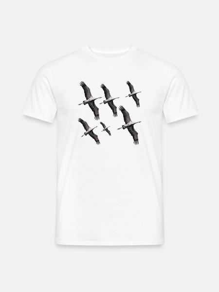 Bird migration cranes - Men's T-Shirt - white