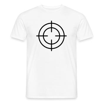Fadenkreuz - Männer T-Shirt - Weiß - Vorne - AI Model Male 178 dark (178cm)