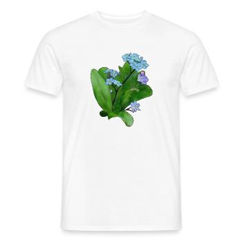 Vergissmeinicht - T-shirt homme - blanc - Devant - AI Model Male 178 dark (178cm)