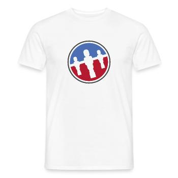 Kicker Logo - Männer T-Shirt - Weiß - Vorne - AI Model Male 178 dark (178cm)