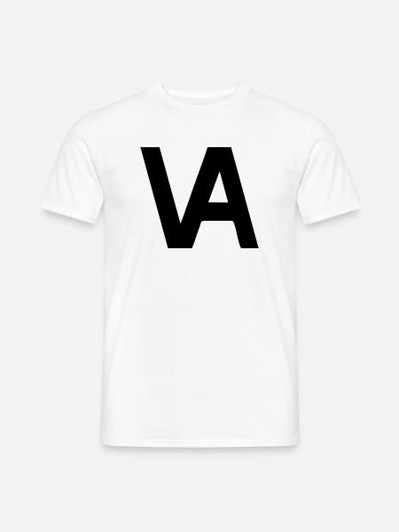 Minimalistisches Segel-Outline - Männer T-Shirt - Weiß