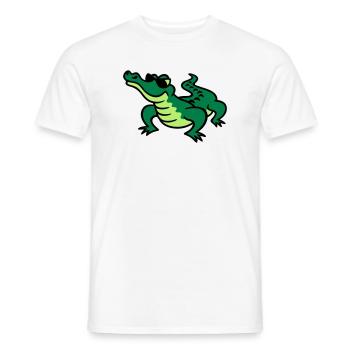 Cool Croc - Men's T-Shirt - white - Front - AI Model Male 178 dark (178cm)