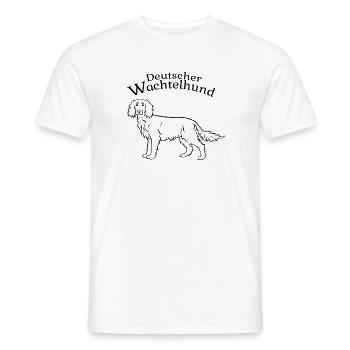 Wachtelhund - Männer T-Shirt - Weiß - Vorne - AI Model Male 178 dark (178cm)