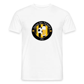 3rd half - Men's T-Shirt - white - Front - AI Model Male 178 dark (178cm)