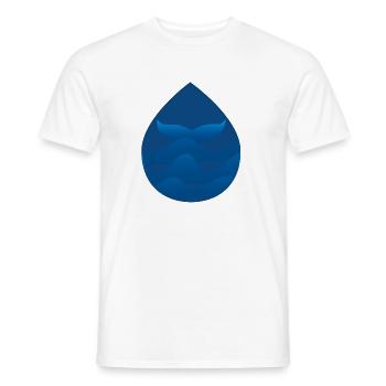Diving into the deep - T-shirt homme - blanc - Devant - AI Model Male 178 dark (178cm)