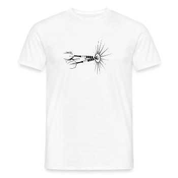 Dart bullseye Pfeile Illustration Dartspieler - Männer T-Shirt - Weiß - Vorne - AI Model Male 178 dark (178cm)