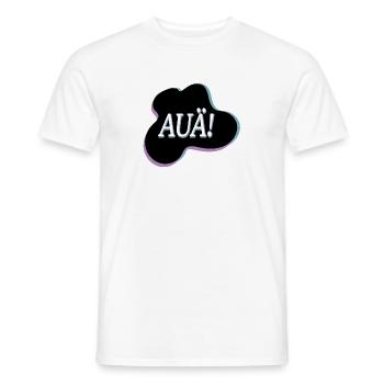 auä Mundart - Männer T-Shirt - Weiß - Vorne - AI Model Male 178 dark (178cm)