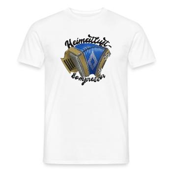 Compresseur d’air domestique // sombre | ZiachON ! - T-shirt homme - blanc - Devant - AI Model Male 178 dark (178cm)