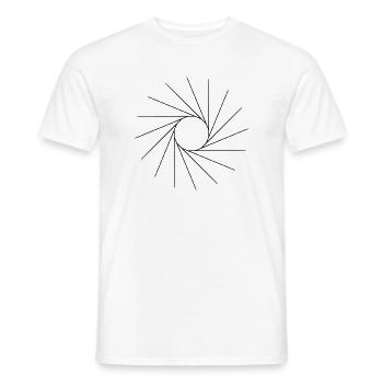 Cool shape, like a sun. - Men's T-Shirt - white - Front - AI Model Male 178 dark (178cm)