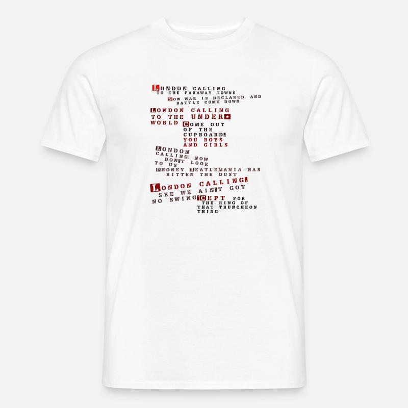 clash london anruft - Mænd T-shirt - hvid