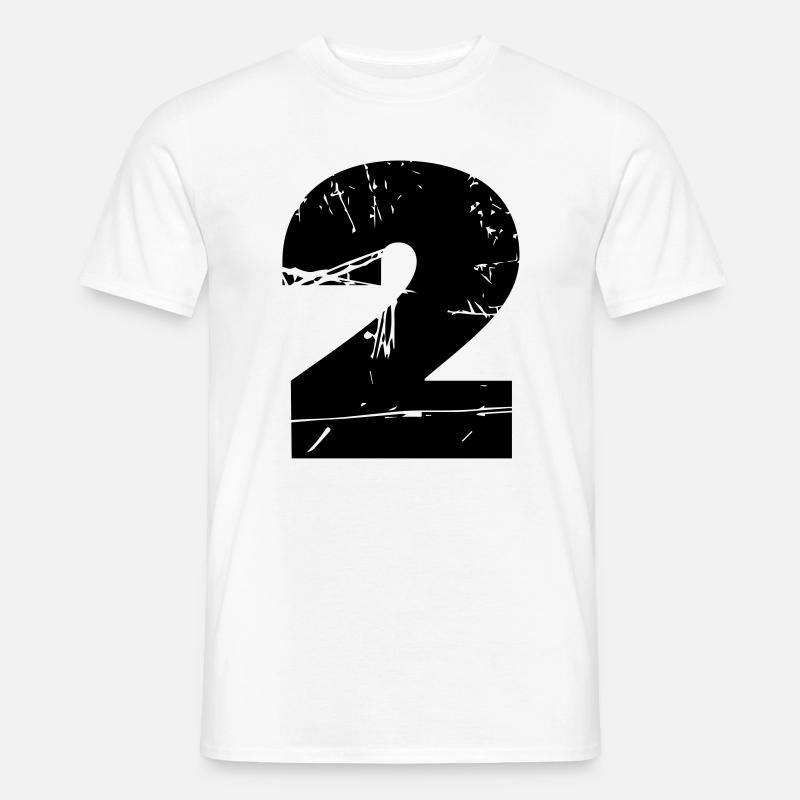 2 - Männer T-Shirt - Weiß