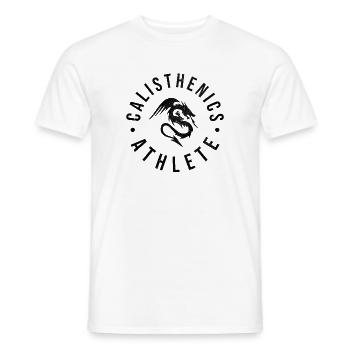 Calisthenics Athlet - Männer T-Shirt - Weiß - Vorne - AI Model Male 178 dark (178cm)