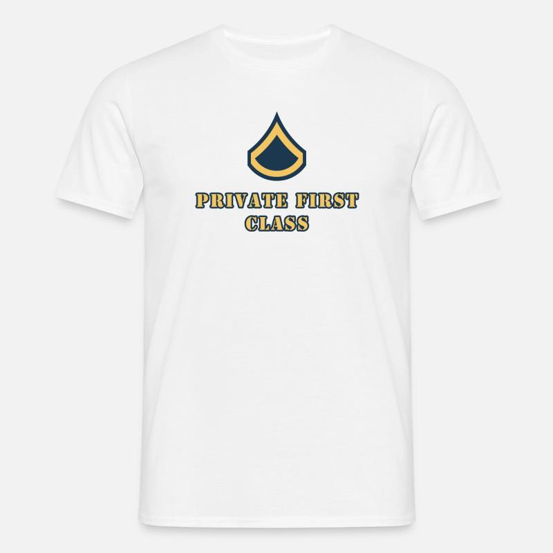 Private First Class - Männer T-Shirt - Weiß