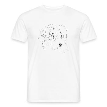 Australian Shepherd - Men's T-Shirt - white - Front - AI Model Male 178 dark (178cm)