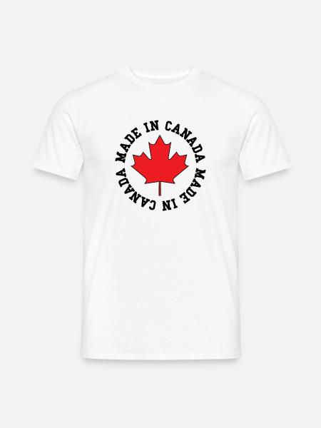 Made in Canada – Maple Leaf Statement - Men's T-Shirt - white