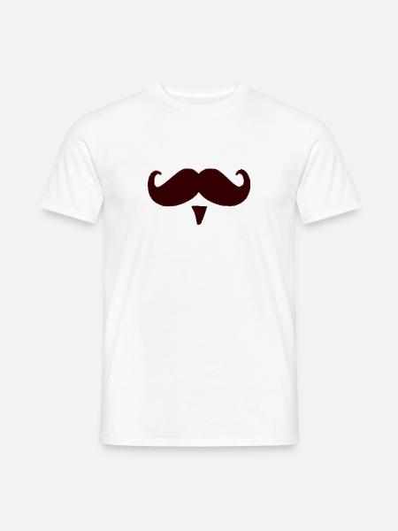 Regalo di baffi baffi baffi - T-shirt uomo - bianco