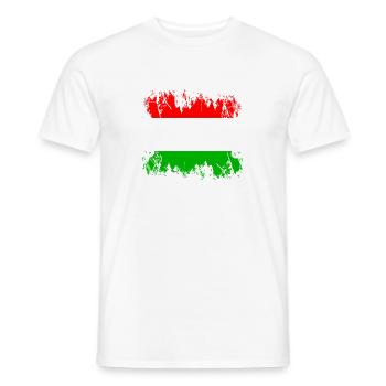 Hungary - Magyarország - Hungary - Men's T-Shirt - white - Front - AI Model Male 178 dark (178cm)