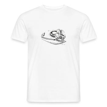 Teiú Lizard Skull - Ink - Männer T-Shirt - Weiß - Vorne - AI Model Male 178 dark (178cm)