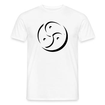 triskele - Men's T-Shirt - white - Front - AI Model Male 178 dark (178cm)