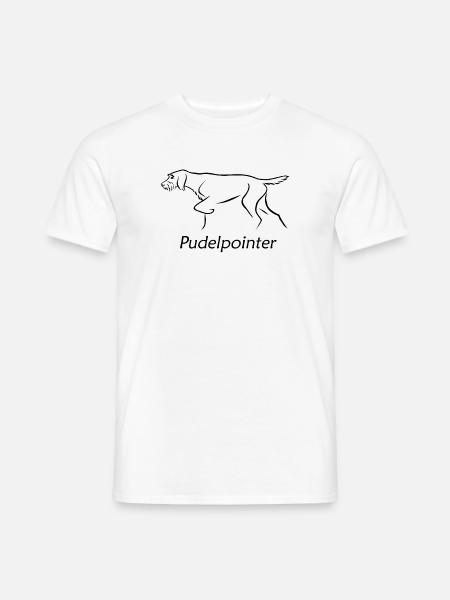 Pudelpointer - Männer T-Shirt - Weiß
