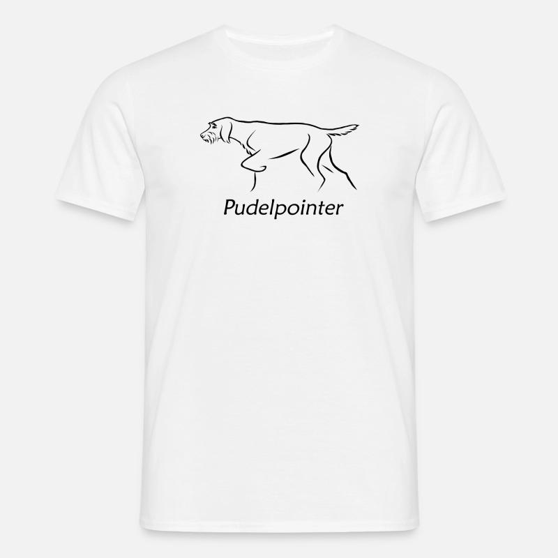 Poodle pointer - Men's T-Shirt - white