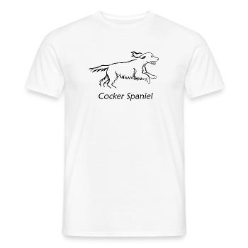 Cocker Spaniel - Männer T-Shirt - Weiß - Vorne - AI Model Male 178 dark (178cm)