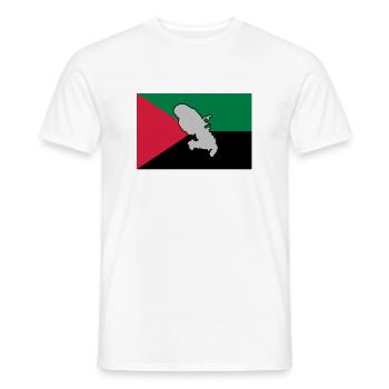 MADA FLAG - KARTE 1 - Männer T-Shirt - Weiß - Vorne - AI Model Male 178 dark (178cm)