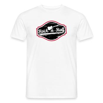 Rock n Roll Baby - Men's T-Shirt - white - Front - AI Model Male 178 dark (178cm)