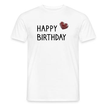 ALLES GUTE ZUM GEBURTSTAG. ALLES GUTE ZUM GEBURTSTAG. - Männer T-Shirt - Weiß - Vorne - AI Model Male 178 dark (178cm)