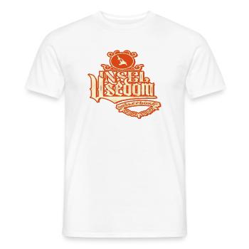 T-Shirt Usedom vintage – Ostsee Streetwear Design - T-shirt homme - blanc - Devant - AI Model Male 178 dark (178cm)