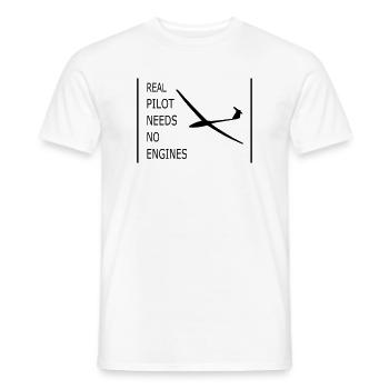Glider - Men's T-Shirt - white - Front - AI Model Male 178 dark (178cm)