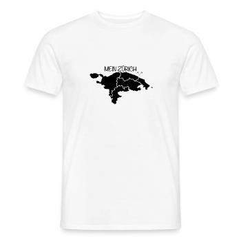 Mein Zürich - Männer T-Shirt - Weiß - Vorne - AI Model Male 178 dark (178cm)