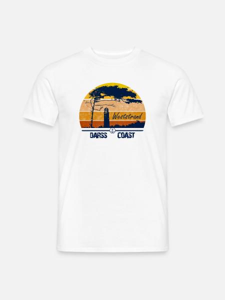Weststrand meine Liebe - Darss Ostsee - Männer T-Shirt - Weiß