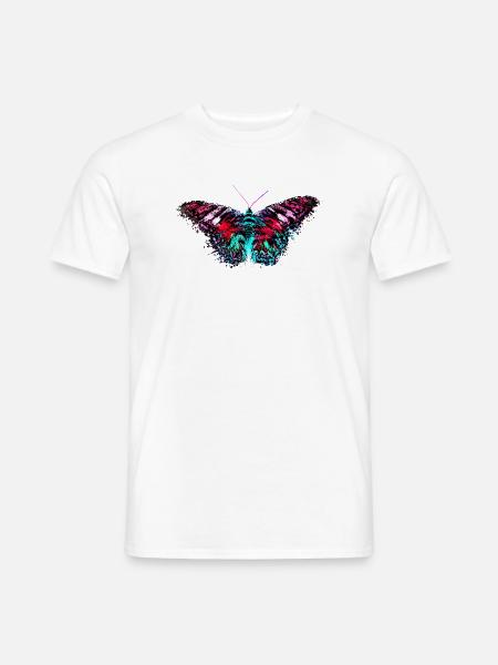 Colorful Butterfly I Love Butterflies I Love - Men's T-Shirt - white
