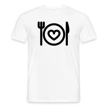 Illustration de flore exotique dans des tons pastel - T-shirt homme - blanc - Devant - AI Model Male 178 dark (178cm)