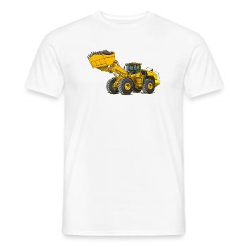 Radlader, Baumaschine - Männer T-Shirt - Weiß - Vorne - AI Model Male 178 dark (178cm)