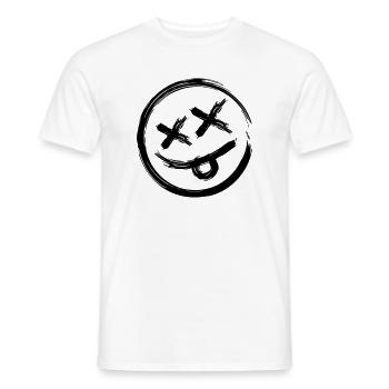 Smile - Men's T-Shirt - white - Front - AI Model Male 178 dark (178cm)