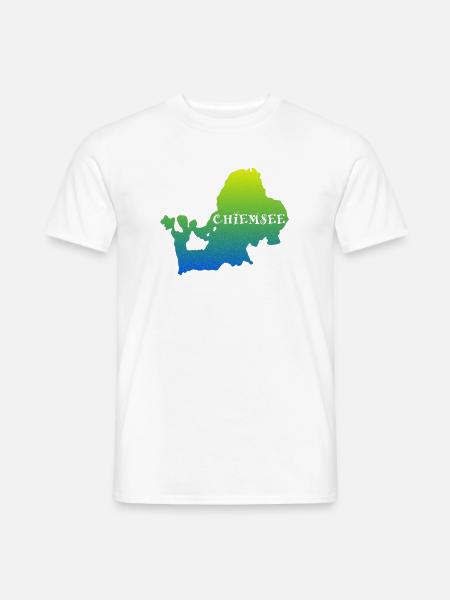bayerischer See Silhouette - Männer T-Shirt - Weiß