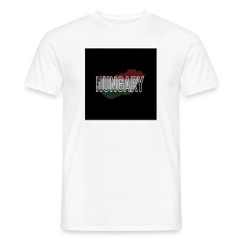 Hongrie - T-shirt homme - blanc - Devant - AI Model Male 178 dark (178cm)