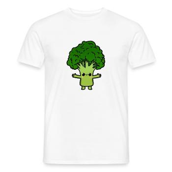 Sweet broccoli - Men's T-Shirt - white - Front - AI Model Male 178 dark (178cm)