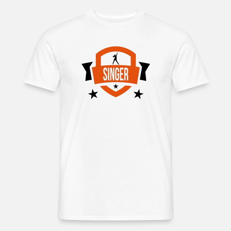 Sänger - Sing 🎤 - Männer T-Shirt - Weiß