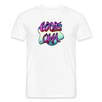Coole Oma Grafiti Text handgezeichnet - Männer T-Shirt - Weiß - Vorne - AI Model Male 178 dark (178cm)