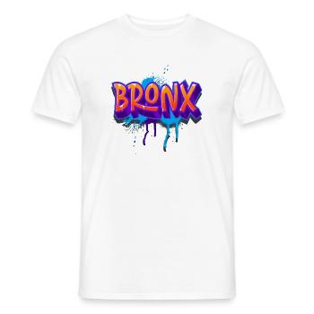 Bronx Graffiti - Männer T-Shirt - Weiß - Vorne - AI Model Male 178 dark (178cm)